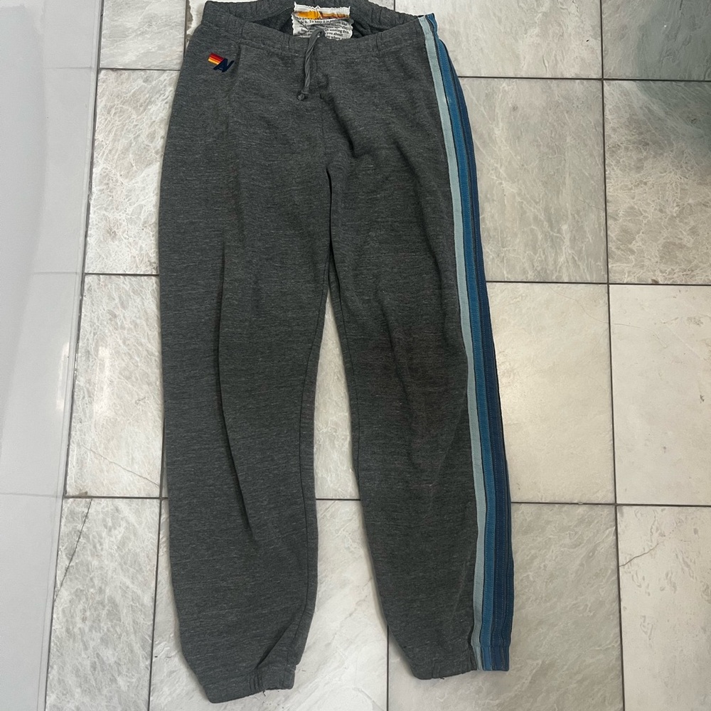 Womens Aviator Nation 5 Stripe Sweatpants